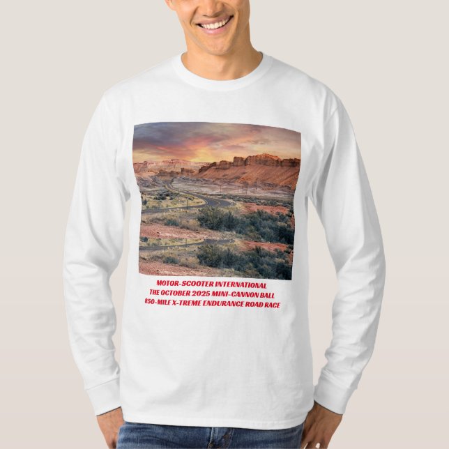 T-SHIRT POSTER DE L'ÉVÉNEMENT MINI-CANNONBALL MSILSF 2025 (Devant)