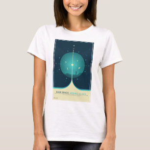 T-shirt Poster de l'horloge atomique Deep Space, version b