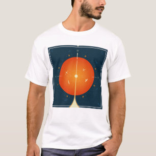 T-shirt Poster de l'horloge atomique Deep Space, version o
