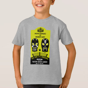 T-shirt Poster de lutte Vintage rétro