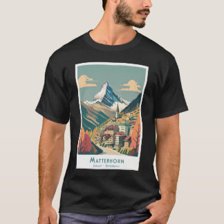 T-shirt Poster de Matterhorn Zermatt - Minima