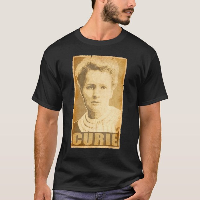 T-shirt Poster de propagande de Marie Curie Torn (Devant)