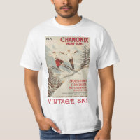 Poster de ski Vintage de Chamonix Mont Blanc