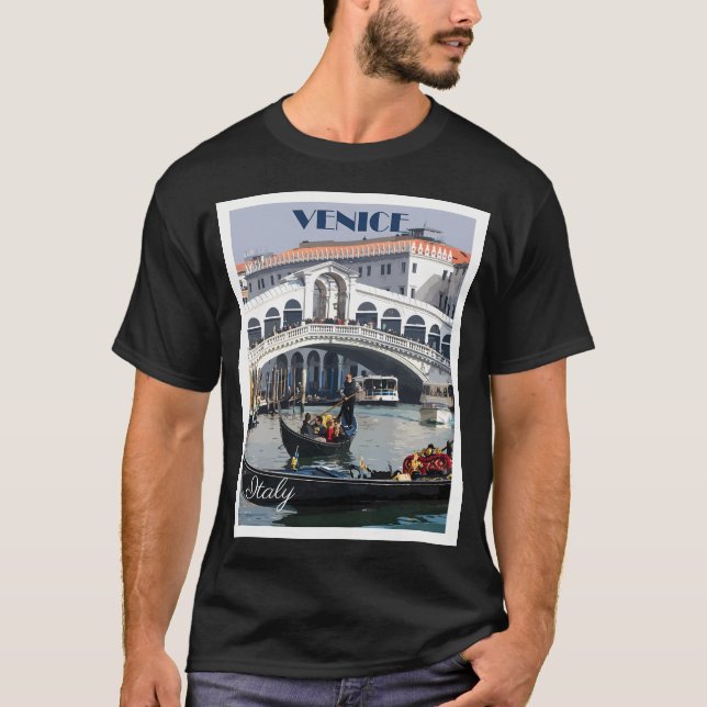T-shirt Poster de Venice Retro (Devant)