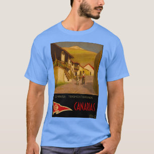 T-shirt Poster de voyage canarien