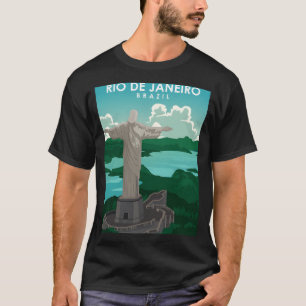 T-shirt Poster de voyage de Rio de Janeiro dans un vintage