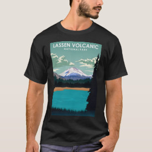 T-shirt Poster de voyage du Parc national du volcan Lassen