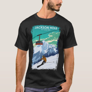 T-shirt Poster de voyage Jackson Hole Wyoming