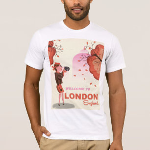 T-shirt Poster de voyage London, Angleterre Vintage