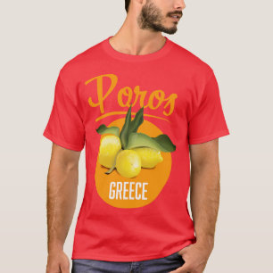 T-shirt Poster de voyage Poros Grèce