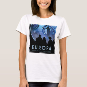 T-shirt Poster de voyage Retro Space - Jupiter's Moon Euro