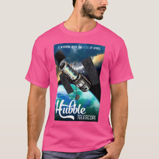 T-shirt Poster de voyage spatial du télescope Hubble