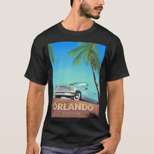 T-shirt Poster de voyage vintage Orlando Florida,