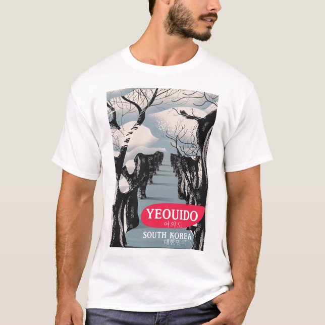 T-shirt poster de voyage Yeouido Corée du Sud (Devant)