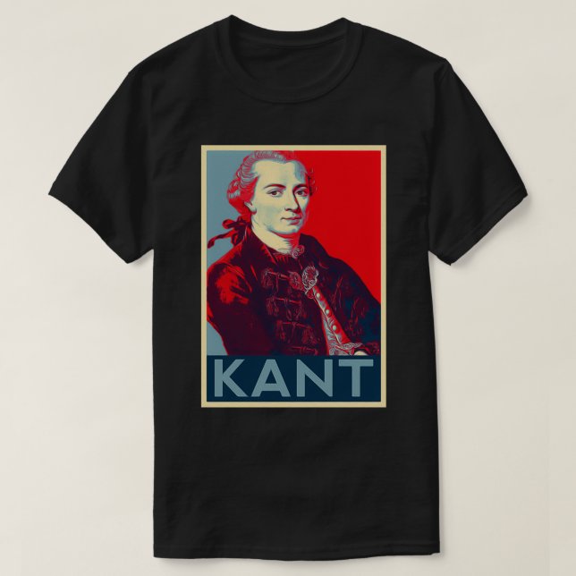 T-shirt Poster d'Emmanuel Kant Hope (Design devant)