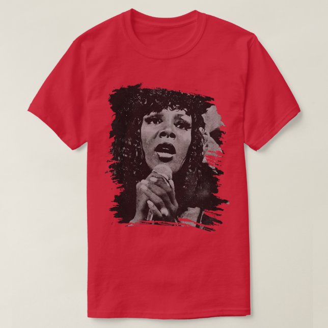T-shirt Poster Donna Summer Retro (Design devant)