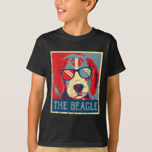 T-shirt Poster du Beagle Obama Animal Vintage Hound D