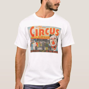 T-shirt Poster Du Cirque Des Gens Entrant Dans Le Grand Ha