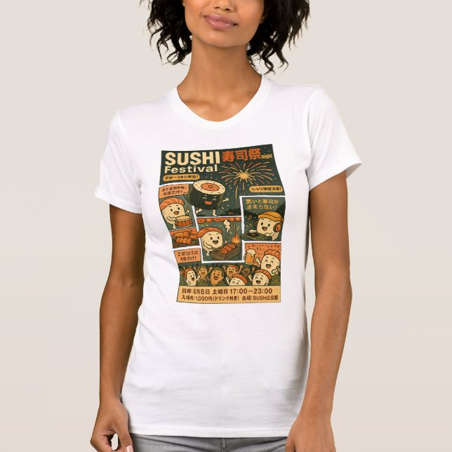 T-shirt Poster du festival Sushi Design (Devant)