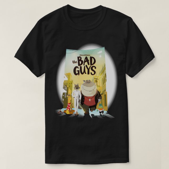 T-shirt Poster du film du groupe Bad Guys (Design devant)