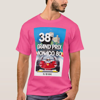 T-shirt Poster du Grand Prix de Monaco 1980