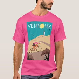 T-shirt Poster du Mont Ventoux à vélo