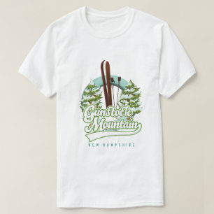 T-shirt Poster du ski de Gunstock Mountain New Hampshire
