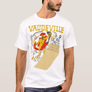 T-shirt Poster du spectacle vintage Vaudeville Art Abstrai