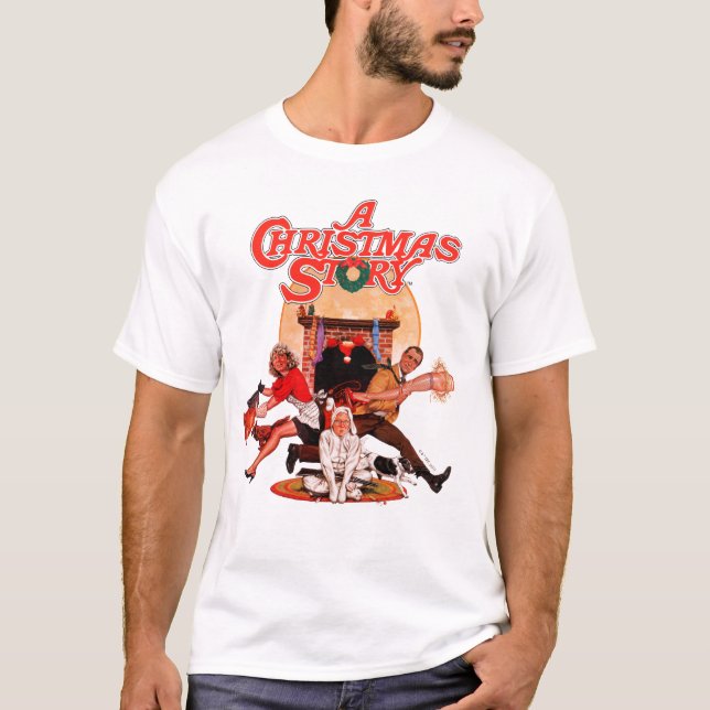 T-shirt Poster d'une histoire de Noël (Devant)