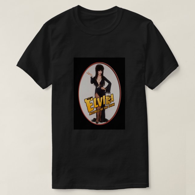 T-shirt Poster Elvira Portrait (Design devant)
