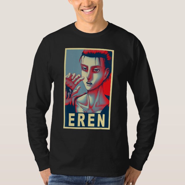 T-shirt Poster Eren Yeager (Devant)