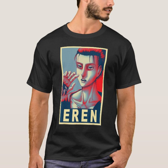 T-shirt Poster Eren Yeager (Devant)