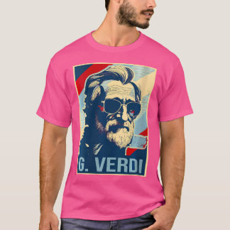 T-shirt Poster Giuseppe Verdi Poster Opéra italien