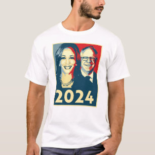T-shirt Poster Harris Walz 2024