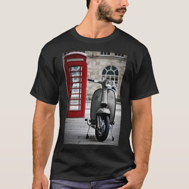 T-shirt Poster italien Gray Lambretta GP Scooter (Devant)