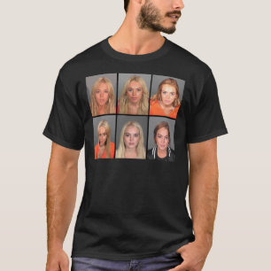 T-shirt Poster LINDSAY LOHAN MUGSHOTS