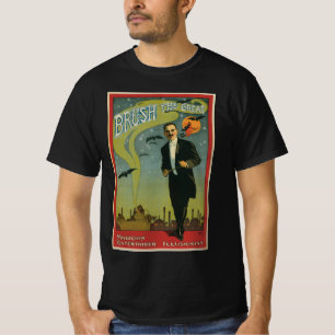 T-shirt Poster magique vintage, brosse le grand magicien