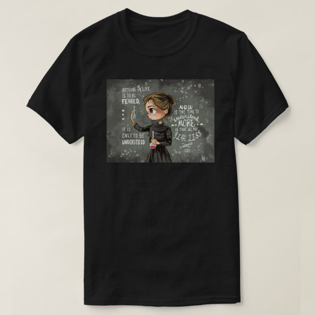 T-shirt Poster Marie Curie (Design devant)
