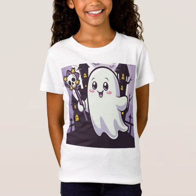 T-Shirt Poster mignon Ghoost avec une torsion joueuse (Devant)