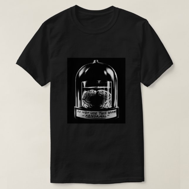 T-shirt Poster noir Abby Normal (Design devant)