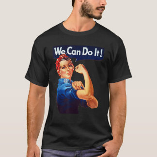 T-shirt Poster Nous Pouvons Le Faire Feminist Retro