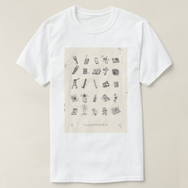 T-shirt Poster Phasmophobie (Design devant)