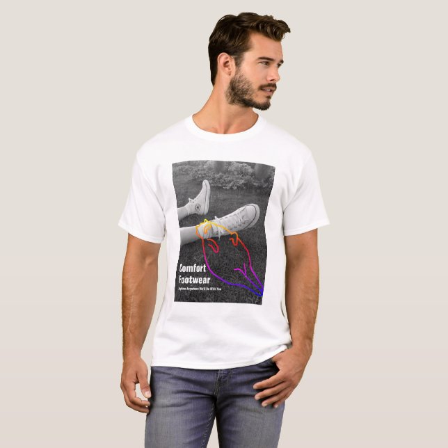 T-shirt Poster publicitaire drôle (Devant entier)