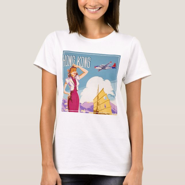 T-shirt Poster publicitaire vintage Northwest Airlines (Devant)