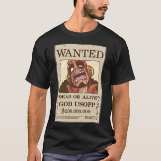 T-shirt Poster Recherché de Dieu Usopp 1
