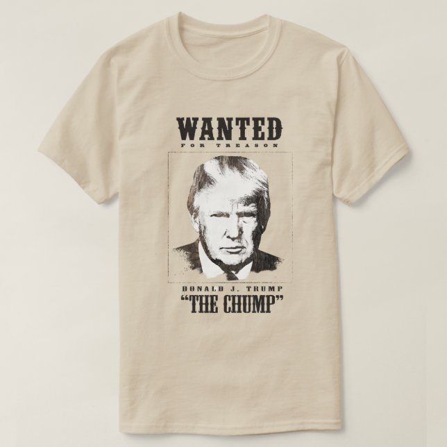 T-shirt Poster Recherché de Trump - Trump (Design devant)