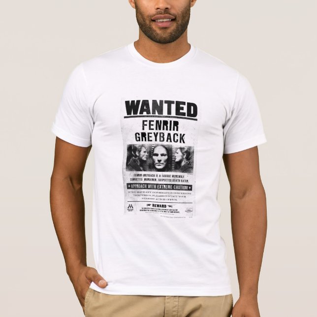 T-shirt Poster Recherché Fenrir Greyback (Devant)