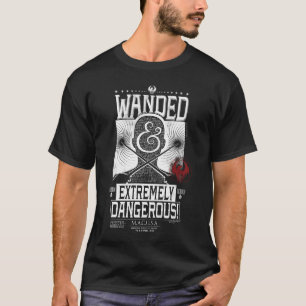 T-shirt Poster Recherché géant et extrêmement dangereux -