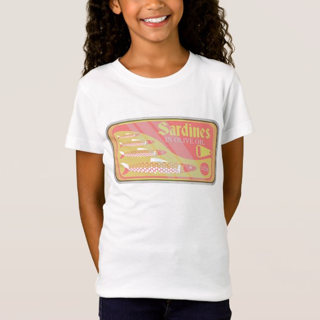 T-Shirt Poster Retro Sardines (Devant)