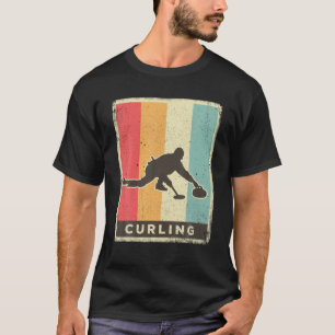 T-shirt Poster rétro vintage Curling Sport